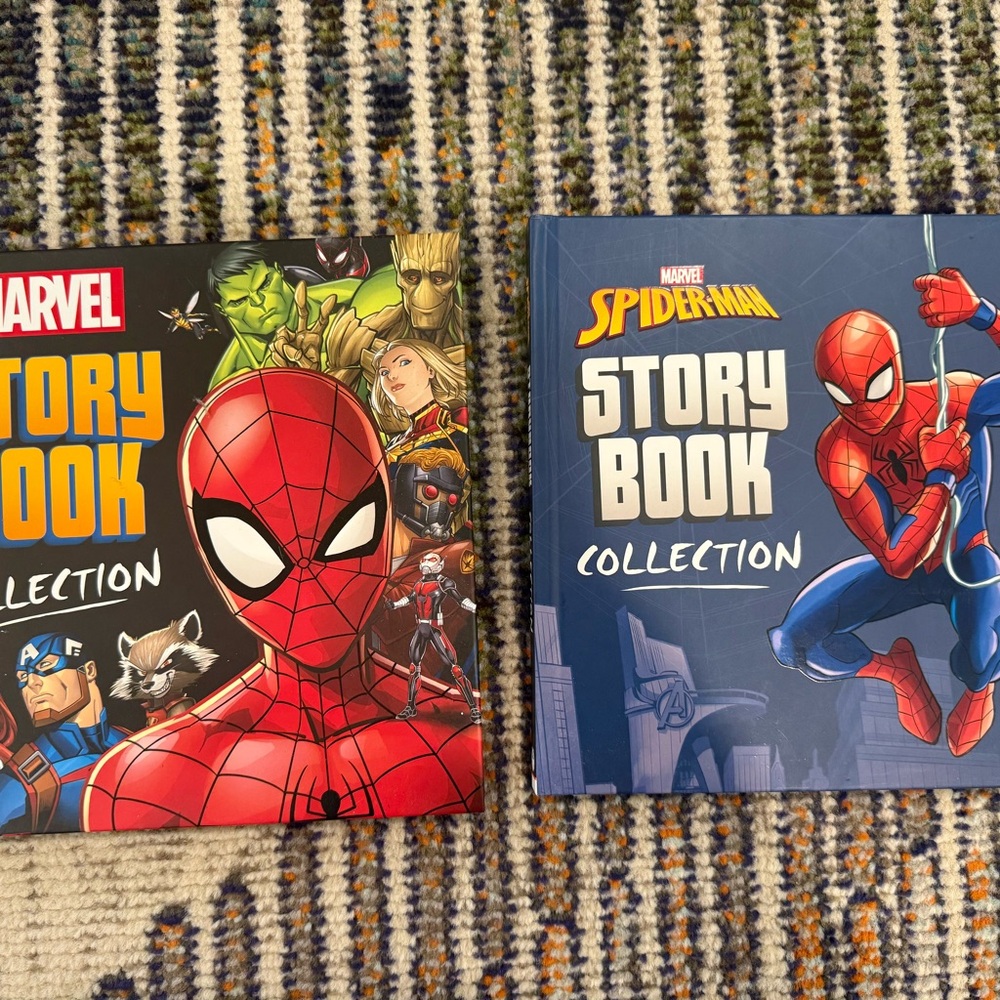 Marvel Story Book Collection with Red and Blue Covers